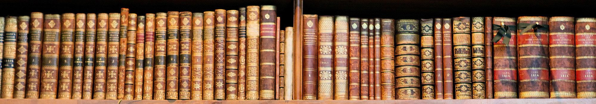 Book shelf containing legal books