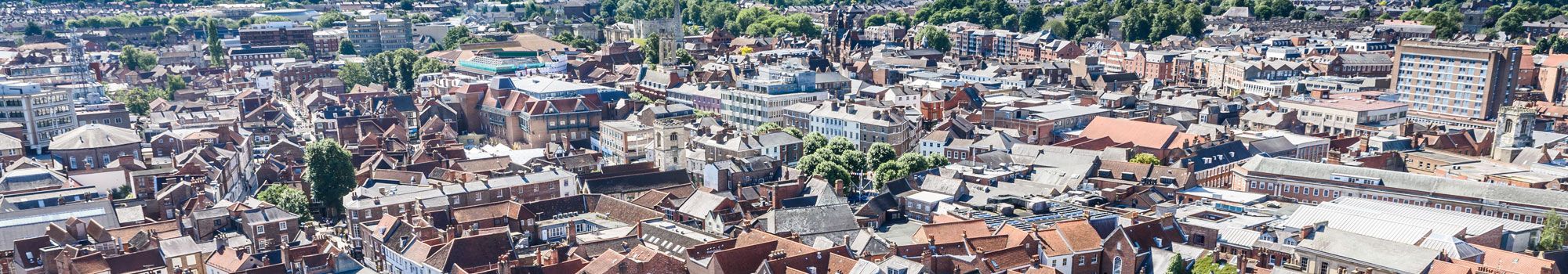 Residential and commercial buildings in UK city